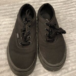 Vans Women’s Black Canvas Sneakers
